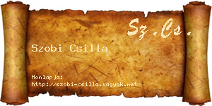 Szobi Csilla névjegykártya